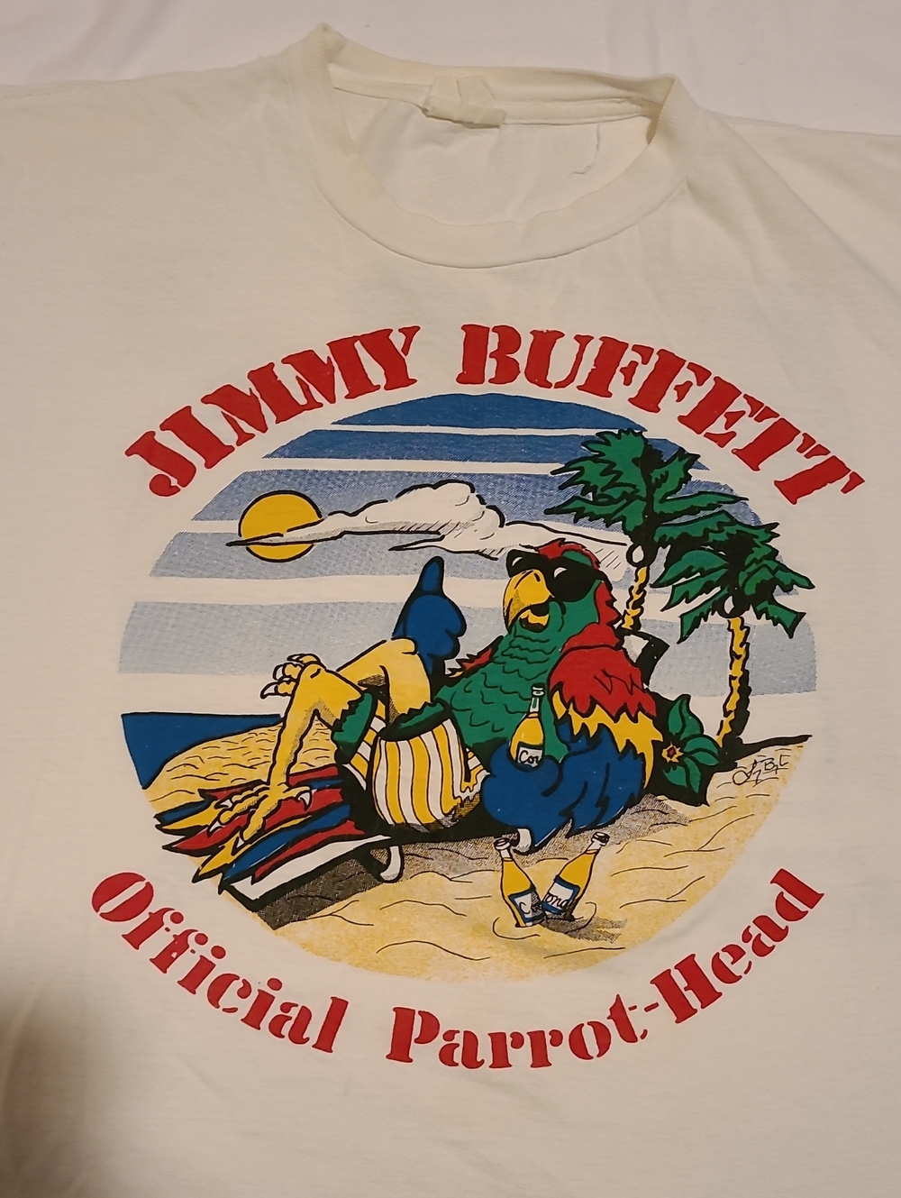 Jimmy Buffett Concert T-shirt 96 Official Parrot Head Vintage Banana Wind Tour